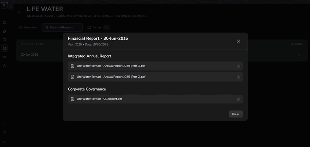 Company Data Financial Reports